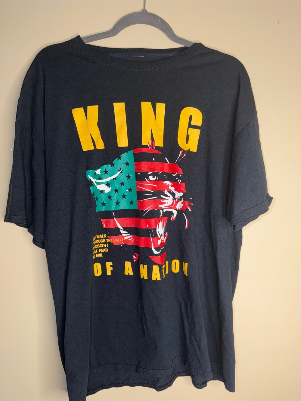 King Graphic Black Short-Sleeve Tee